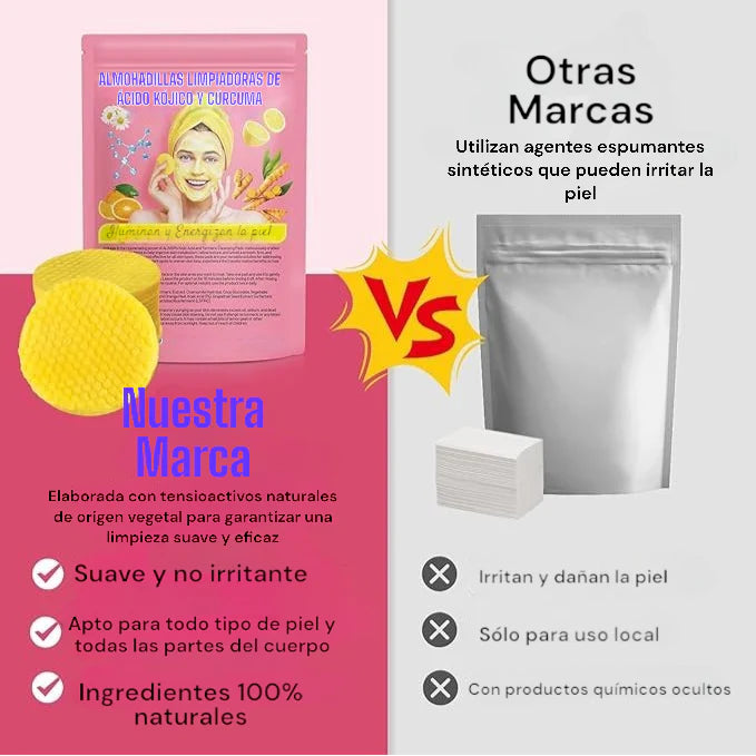 Almohadillas de Ácido Kójico y Cúrcuma