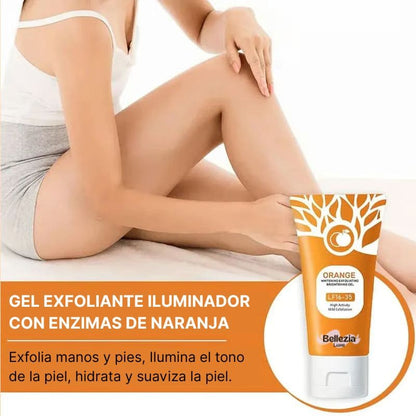 Gel exfoliante iluminador de Naranja