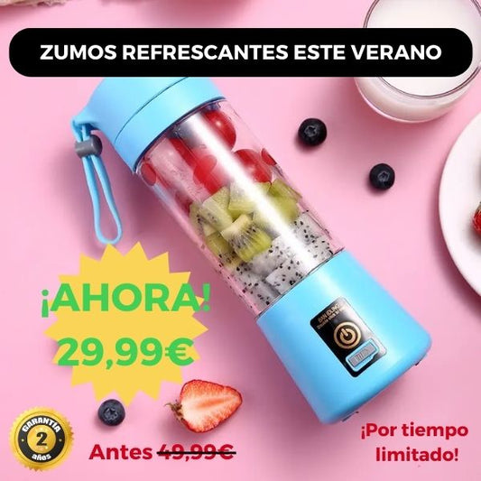 Portada de la batidora portatil para hacer batidos en cualquier lugar este verano para refrescarte de la calor