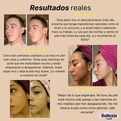 Jabón de Ácido Kójico de Limón y Cúrcuma