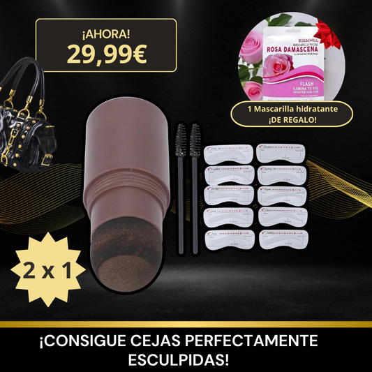Kit de Cejas + ¡10 Plantillas y Mascarilla REGALO!