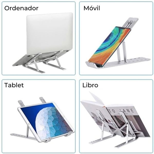 Soporte ergonómico para portátil ajustable