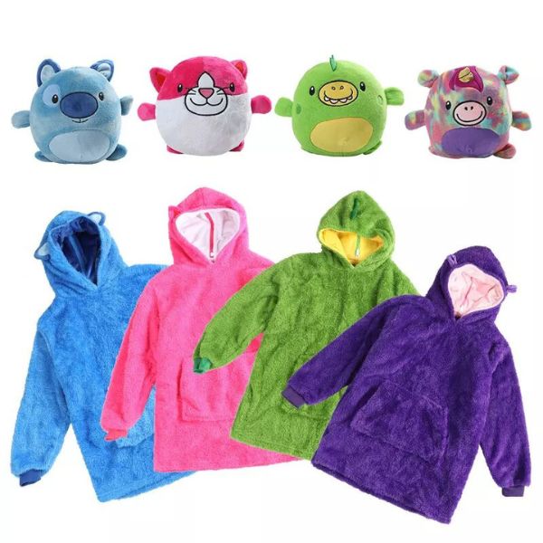 Peluche reversible a sudadera