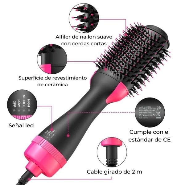 CEPILLO LISADOR DE PELO 4 EN 1