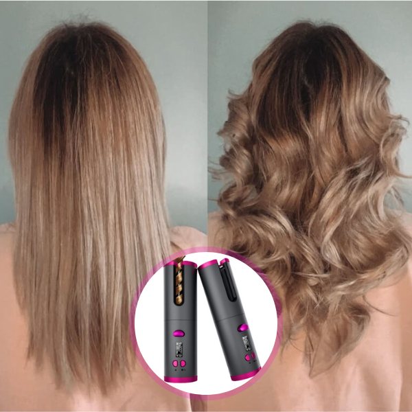 Resultados perfectos despues de usar el rizador de pelo